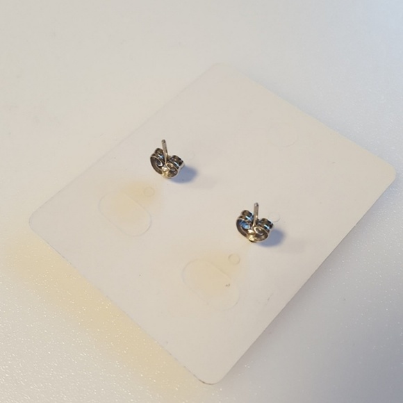 Tory Burch Logo stainless steel stud earrings - Picture 2 of 2